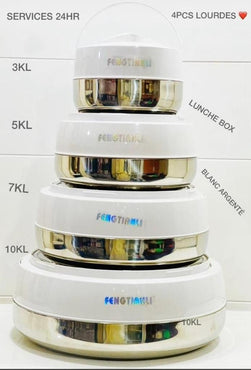 SET DE 4 BOLS ISOTHERMES FENGTIANLI BOLS ISOTHEMES 24H LUNCHBOX INOX