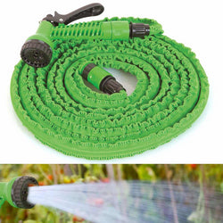 Tuyau Arrosage Extensible + Pistolet À Eau 7 Jets + Embout Universel 30M
